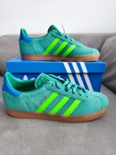 Adidas Gazelle J Shoes Green UK 5 EU 38 US 5.5 JP7127