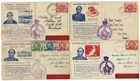 Australia 1946 RGSAQ Cover x4 inc Cook Mitchell w Label