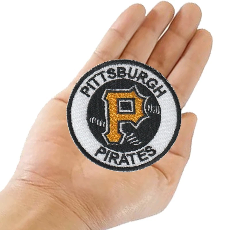 Wholesale Pittsburgh Pirates Baseball Logo Size 2.6"x2.6" Sew Iron on Patches - Image 2 of 4