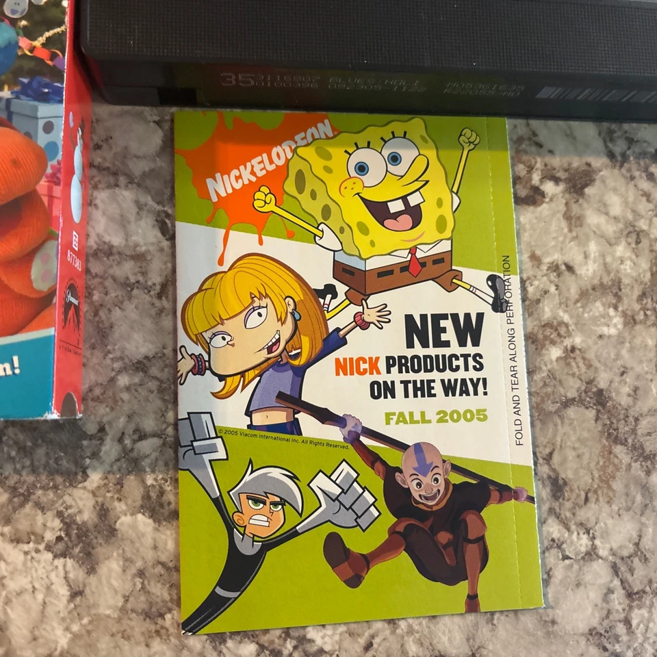 Nickelodeon Blue's Room Blue's Clues Holiday Wishes VHS 2005 & RARE PROMO INSERT - Image 4 of 4