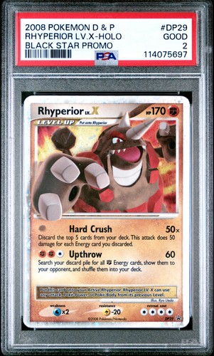Rhyperior LV.X graded PSA 2 for sale on eBay