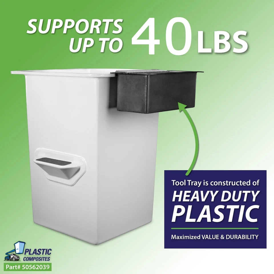 Bucket Truck Parts HEAVY DUTY Plastic Tool Tray (Outside Mount) (2025 Version) - Image 4 of 4