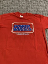 Vintage Power Wheels Single Stitch Shirt Red XL Made In USA