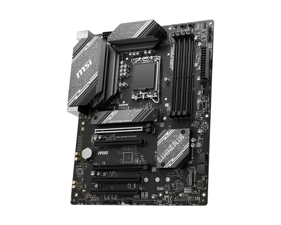 MSI B760 GAMING PLUS WIFI Motherboard Intel B760 LGA 1700 ATX DDR5 Wi-Fi 6E 2.5G - Imagen 3 de 4