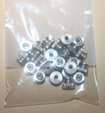 25 Aluminum knurled 6-32 thumb nuts