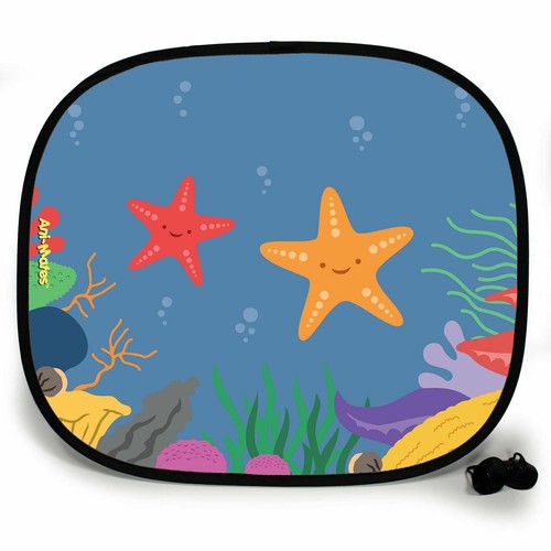 2x Car Side Window Personalised Mesh Sun Shade Visor Sunshade UV Gifts Baby Kids - Picture 25 of 30