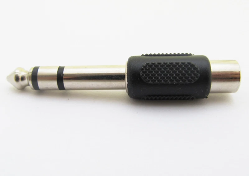 10pcs 1/4" 6.35mm Stereo Male to Phono RCA Female Connector Adapter Converter - Image 4 of 4