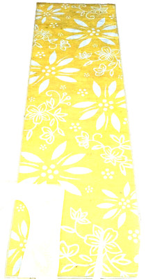 Temp-tations 2' x 7' Washable Nonslip Kitchen Mat Yellow - Brand New