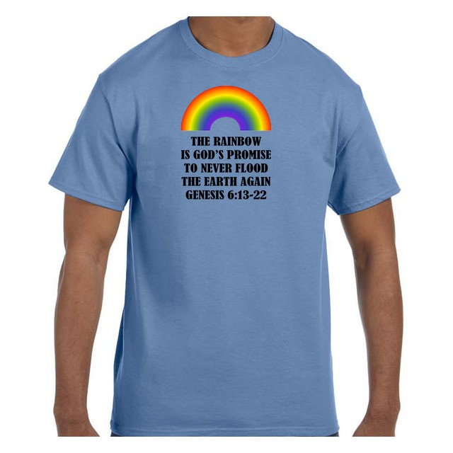 Christian Tshirt The Rainbow is God's Promise Genesis 6 Short/Long Sleeve eBay