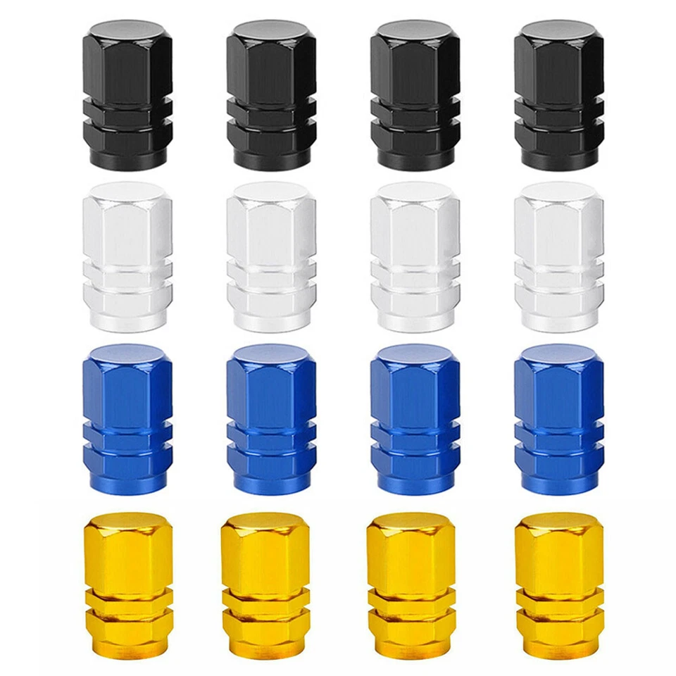 4× Car Tire Valve Cap Tyre Valve Stem Cover Air Dust Wheel Rim Caps Accessories - Image 4 of 4