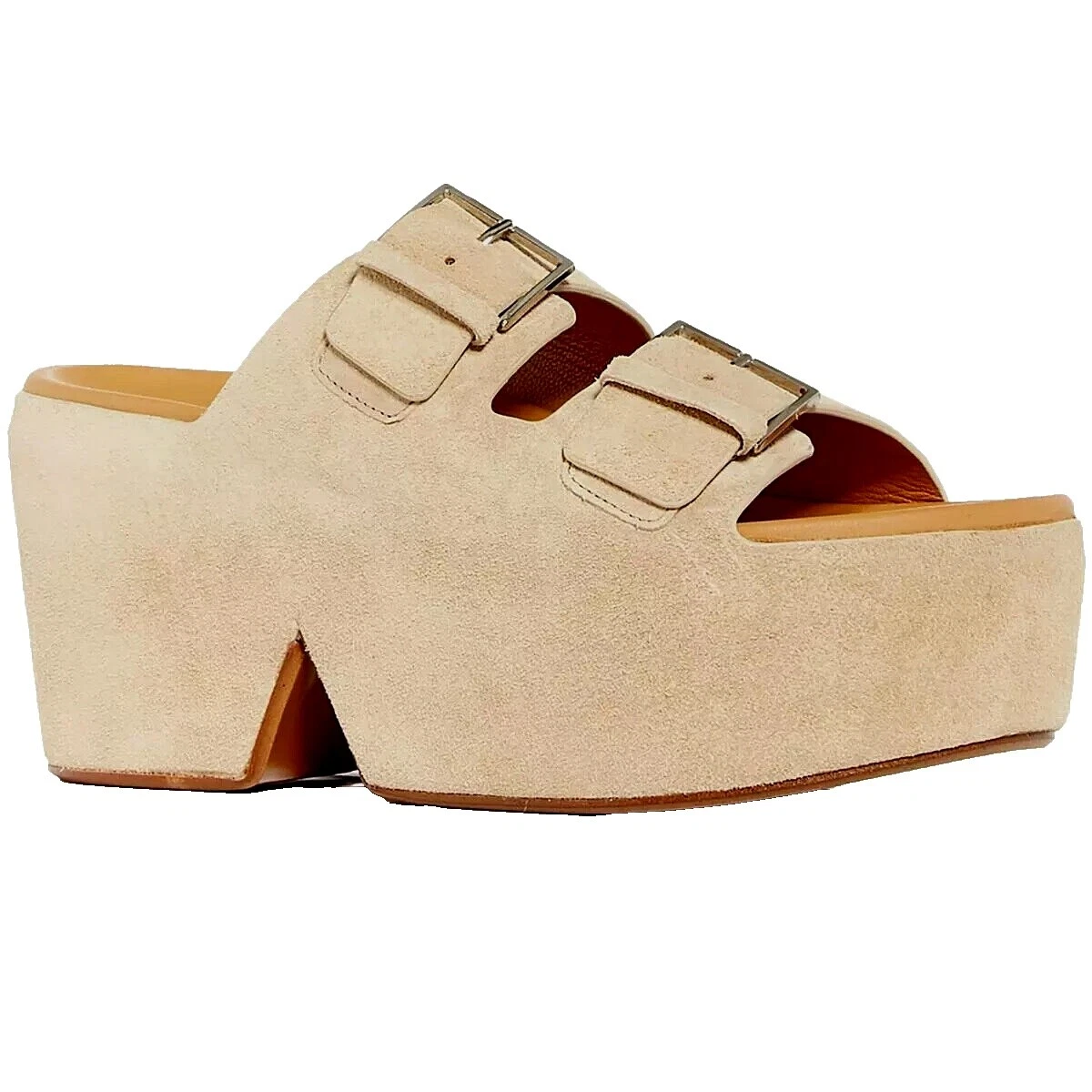 Mujer ante Robert Clergerie Sandalias de cuña