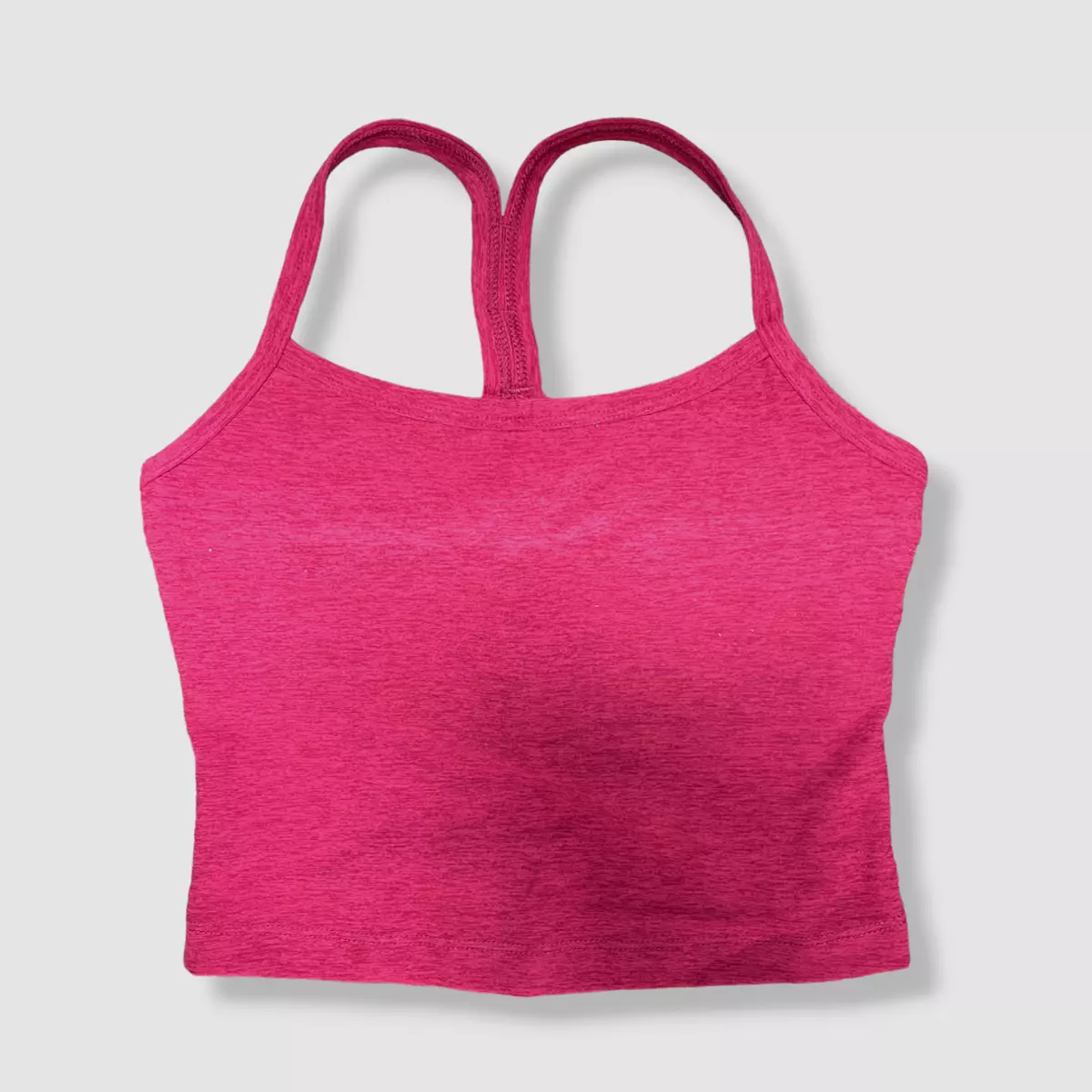66 Beyond Yoga Women s Red Spacedye Slim Racerback Cropped Tank Top Size 2X