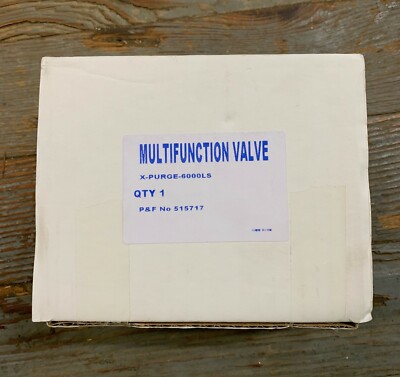 MULTIFUNCTION VALVE TYPE-X-PURGE-6000LS P & F NO. 515717 150PSI NEW IN BOX