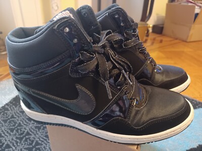 Nike Force Dunk WOMENS Sky Hi Hidden Wedge Heel 629746-001 Size 9.5 MINTY 2013
