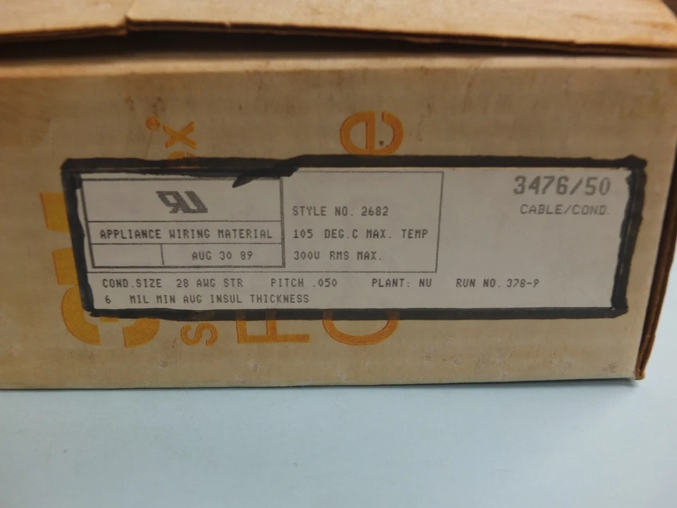 SCOTCHFLEX  3M 3476/50 FLAT RIBBON CABLE, 100 FT, 300 V, 28 AWG, 6 MIL - Image 4 of 4