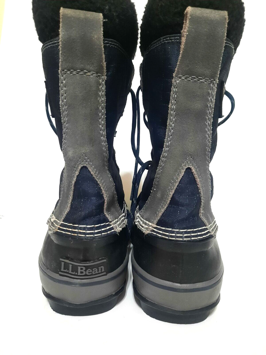 LL Bean Mens 8 M Insulated Snow Duck Boots Waterproof Gray  display picture 3