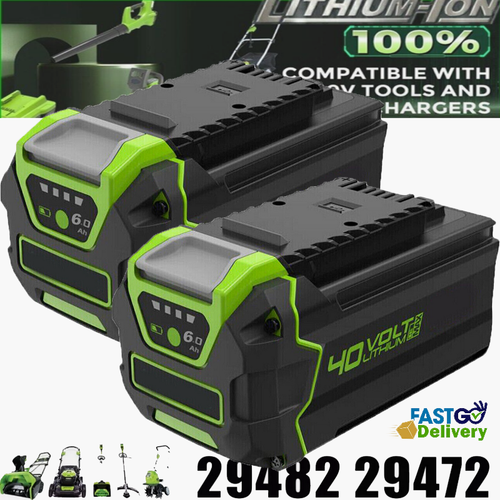 TREE.NB Reemplazo de batería de litio de 6.0Ah 40V 29472 para GreenWorks 40V G-MAX batería de