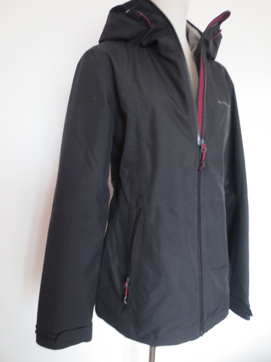 Quechua Schwarze Fleecejacke Damen Mit Kapuze Anorak Jacke QUECHUA