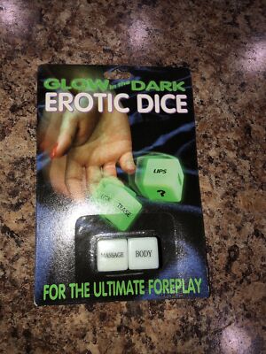 Glow In The Dark Erotic Dice - Fun Romantic Couples Foreplay