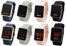 Blekon Collections Digital Quartz Unisex LED Dial Silicone Strap Watch