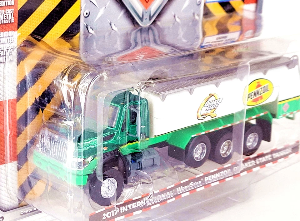 Greenlight SD TRUCKS 2017 International Workstar Tanker Pennzoil Green Chase Foto 3 de 4