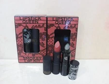 LIPSTICK QUEEN SMOKEY LIP KIT BLACK LACE RABBIT & BRIGHT NATURAL SINNER -2PC SET