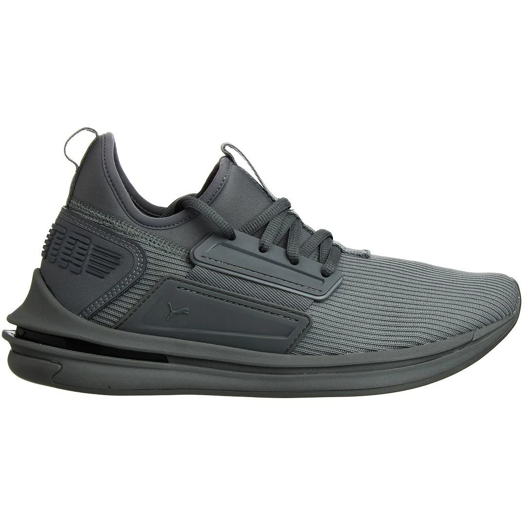 Puma Ignite Limitless SR Grey Lace Up Mens Slip On Running Trainers 190482 04