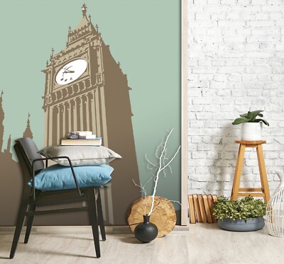 3D London Big Ben A303 Wallpaper Wall Mural Self-adhesive Steve Read Amy