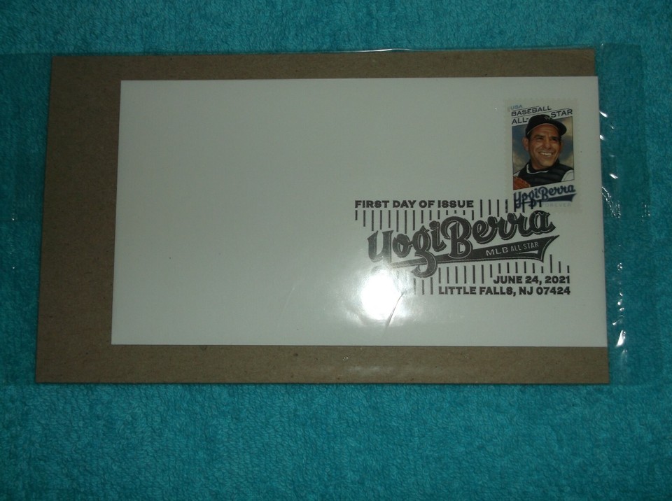 Yogi Berra First Day Issue June 2021 US Postage Envelope/Stamp Baseball