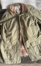Size M - L. L. Bean Maine Casual Jacket Cotton Green