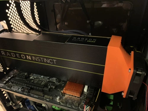 AMD Radeon Instinct Mi50 Accelerator 16GB HBM2 Machine Learning mit Lüfterkit - Bild 4 von 9