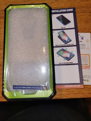 Poetic Guardian Series For Moto G7 Power Green W/ Screen protector