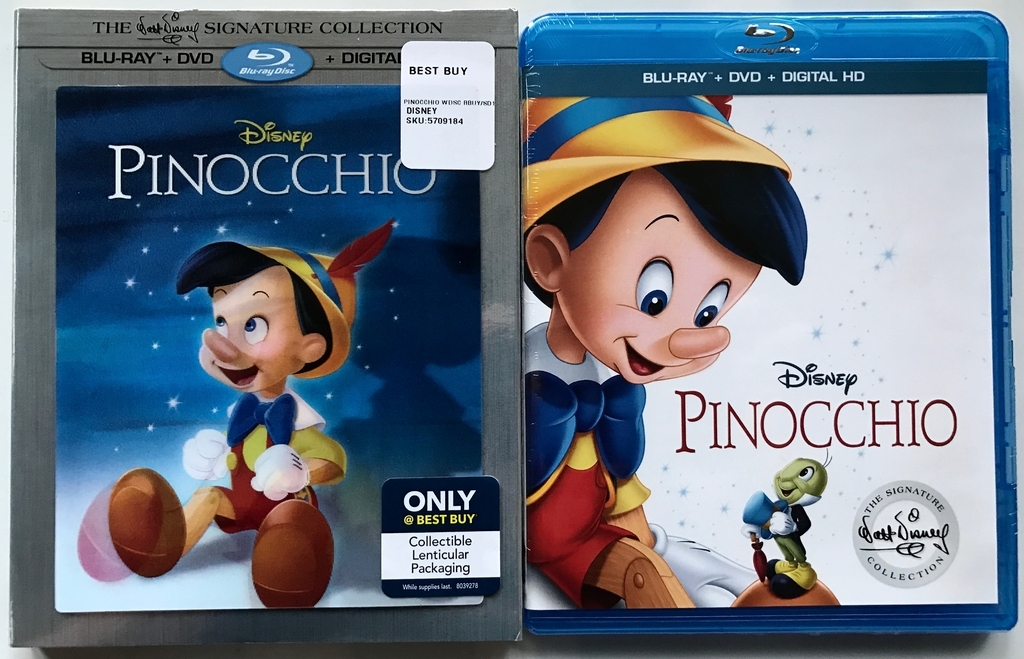 NEW DISNEY PINOCCHIO BLU RAY DVD DIGITAL BEST BUY EXCLUSIVE