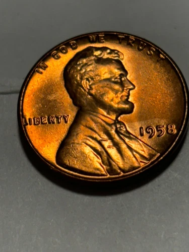 1958  Lincoln Wheat Penny Brilliant Uncirculated Cent BU Coin