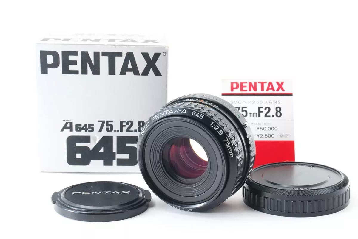 [MINT w/ BOX ] SMC PENTAX-A 645 75mm f/2.8 MF Standard Lens For N NII JAPAN  #449