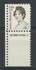 US SC# 1822 Dolley Madison. First Lady 1809 - 1817. .MNH.OG. VF