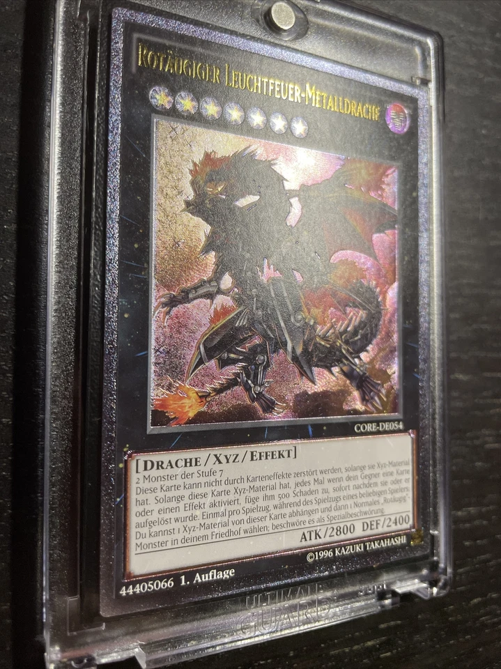 Yu-Gi-Oh! Rotäugiger Leuchtfeuer Metalldrache Ultimate Rare Near Mint CORE-DE054 - Bild 3 von 4