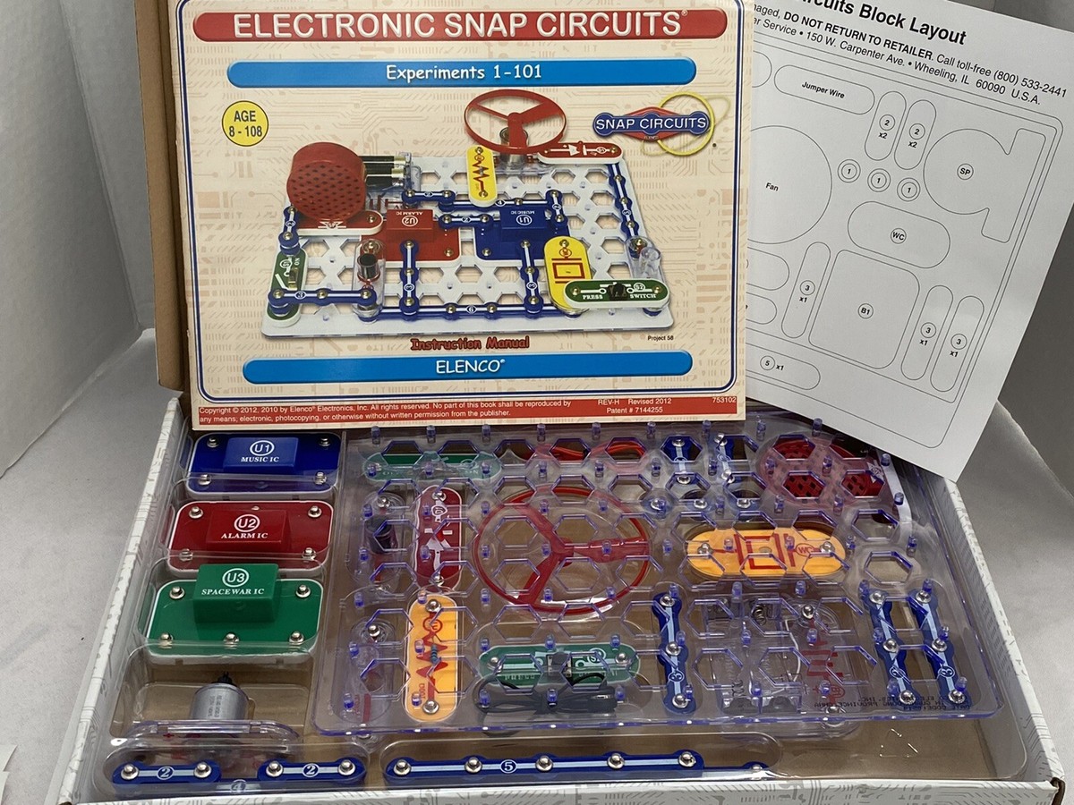 ELENCO Snap Circuits 100 Experiments New Open Box Electronics
