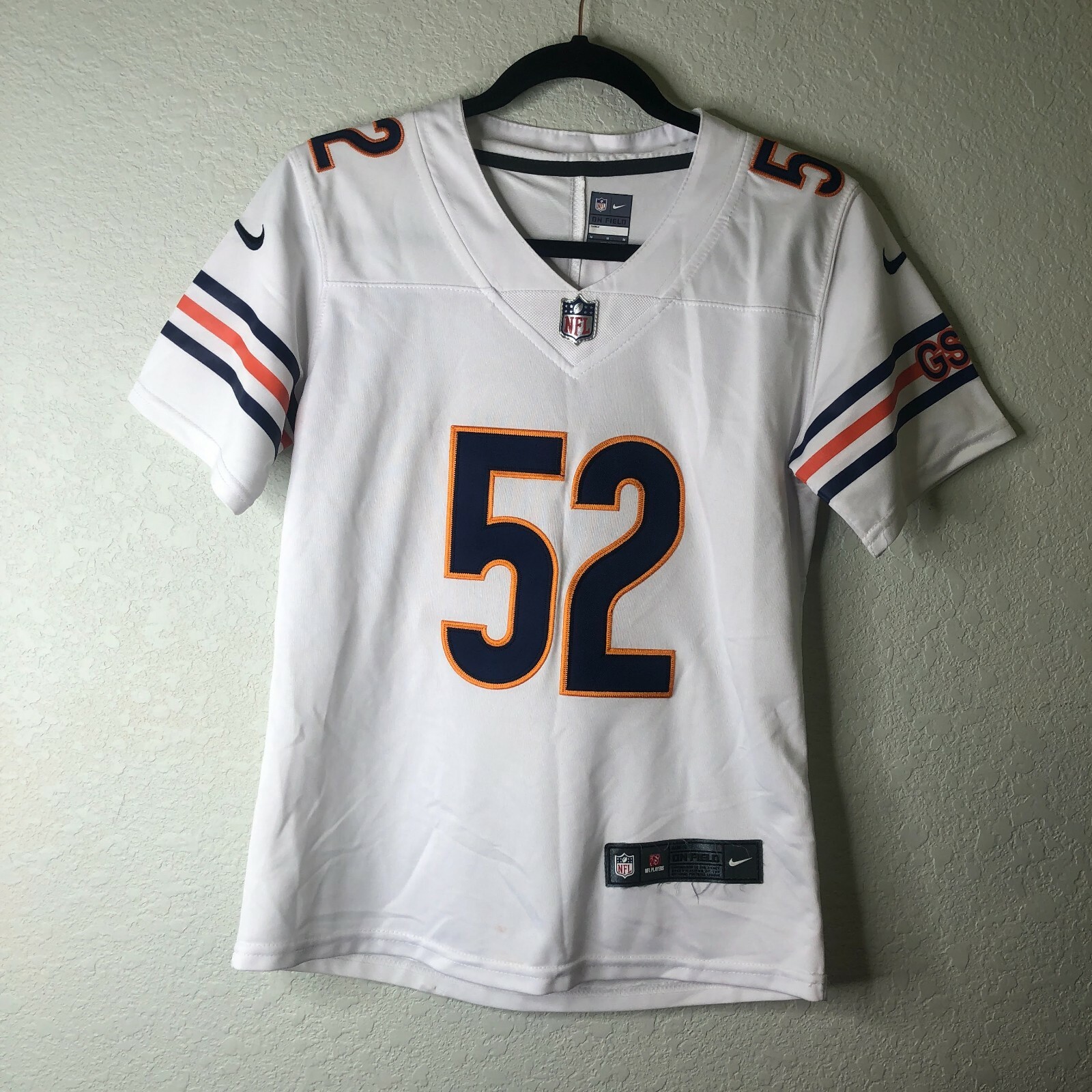 NFL Nike Chicago Bears #52 Khalil Mack Stitched Youth Medium white Jersey