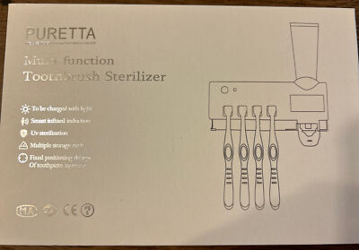 Puretta Multi-Function Toothbrush Sterilizer NEW - White