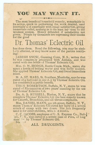 Dr Thomas Eclectric Oil Fancy Gypsy Ethnic Girl Victorian Trade Card - Picture 2 of 2