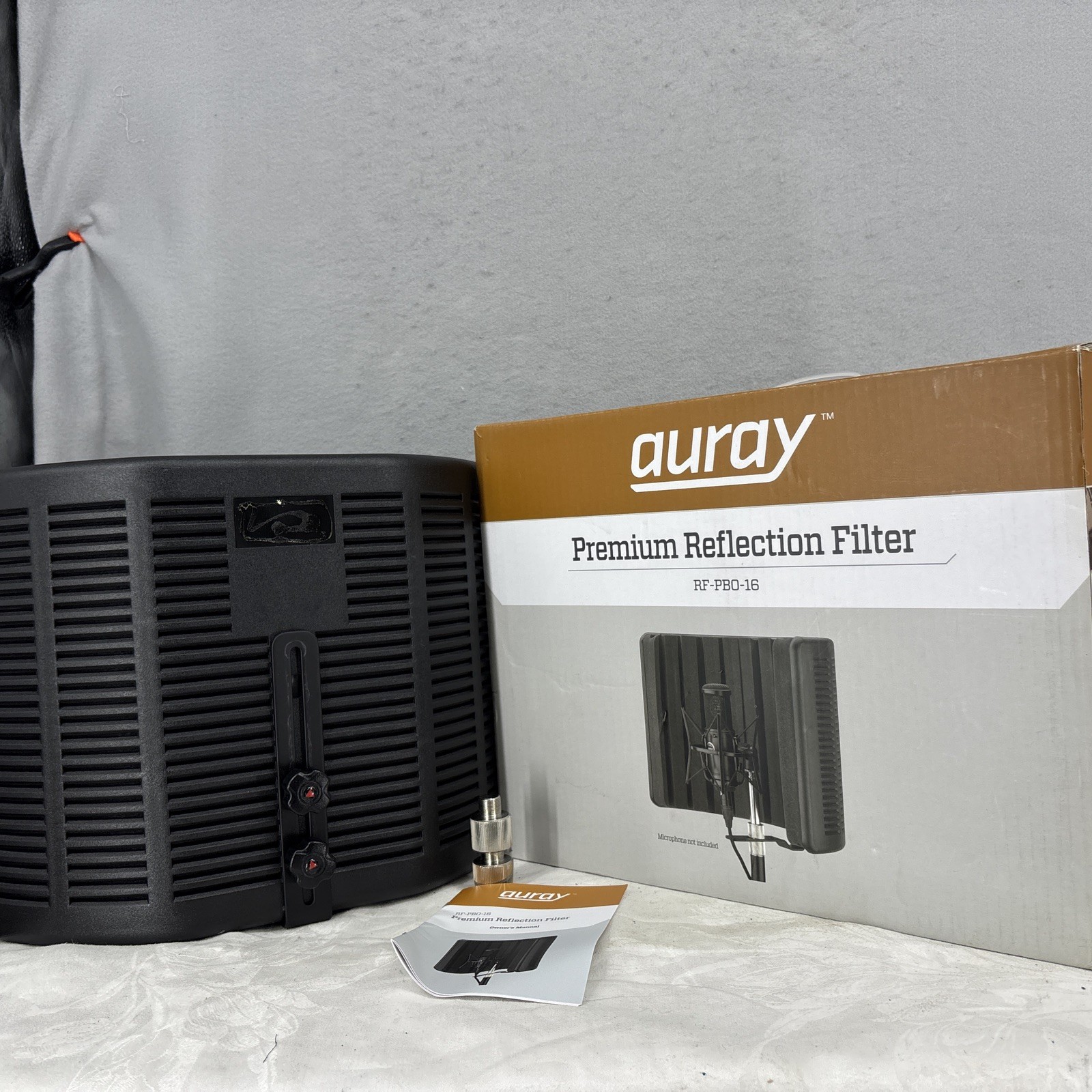 Auray RF-5P-B Reflection Filter Lightweight Portable Sound Isolation