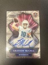? 2021 Wild Card Alumination Grayson McCall #ANBC-A Rookie Auto. rookie card picture