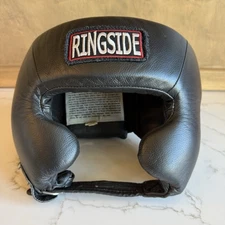 Ringside Head Protection Size M Adjustable Martial ArtsBoxing MMA Black Headgear