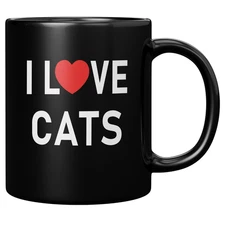 I Love Cats Coffee Mug Drink to Kittens Felines Collectible Cup