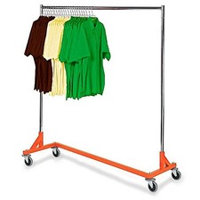 Commercial Grade Rolling Z Rack with Nesting Orange Base