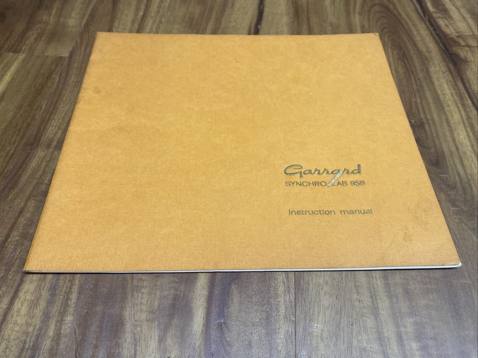 Vintage Garrard Synchro-Lab 95B Original Instruction Manual