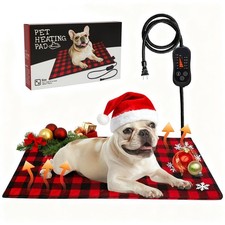 Pet Heating Pad for Cats  Dogs, Adjustable Heat  Timer, 27.6" x 15.7"