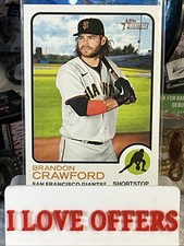 2022 Topps Heritage Brandon Crawford San Francisco Giants #95 C Store More