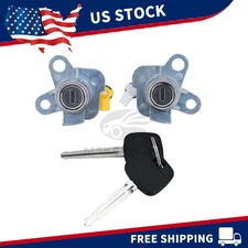 Pair Door Lock Cylinder Switch w/Keys For 1998-2002 Chevy Prizm Toyota Corolla